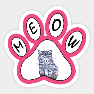 Meow Sticker